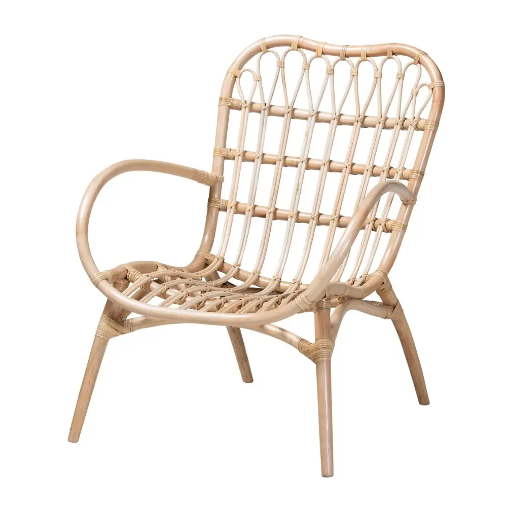 Rattan Openwork Bohemian Lounge Chair