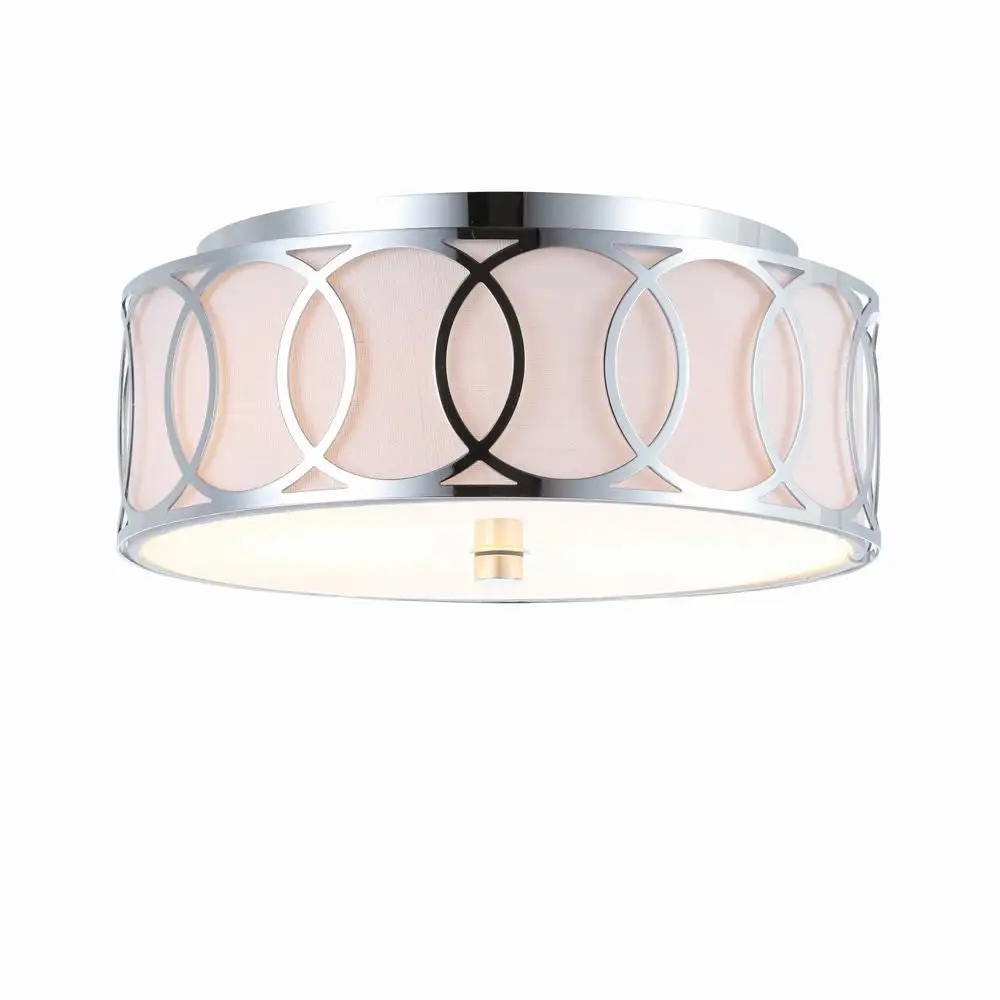Dual-Light Metal LED Flush Mount