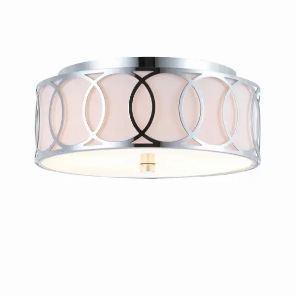 Dual-Light Metal LED Flush Mount