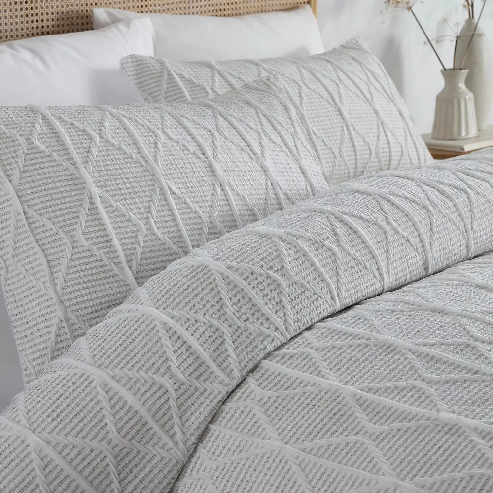 Reversible Stripe Duvet Cover Set