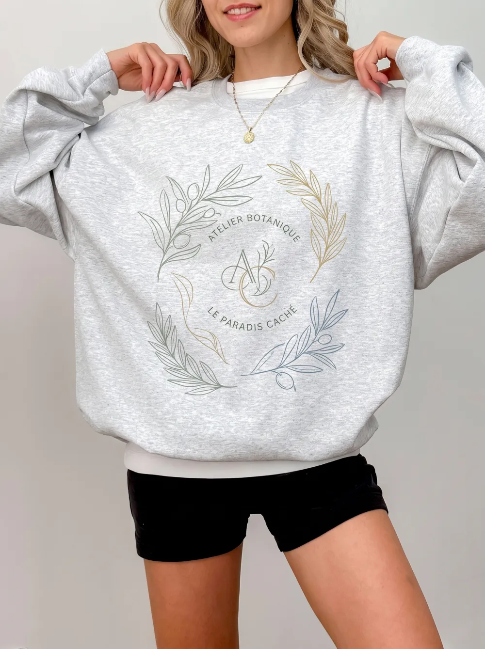 Women's Botanical Wreath Atelier Printed Sweatshirt