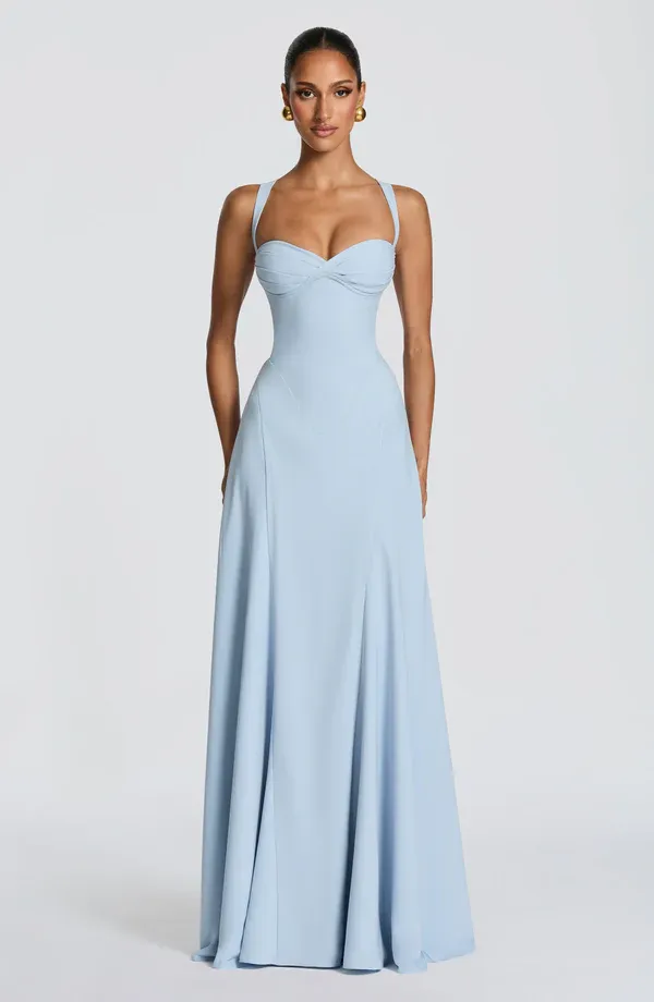 Lydia Camisole Waist-Cinched Maxi Dress