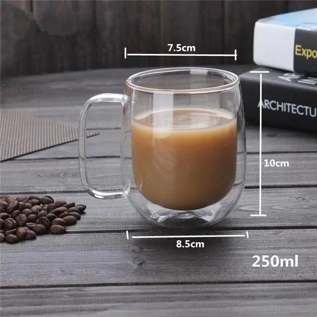 Insulated Glass Drinkware Set Table
