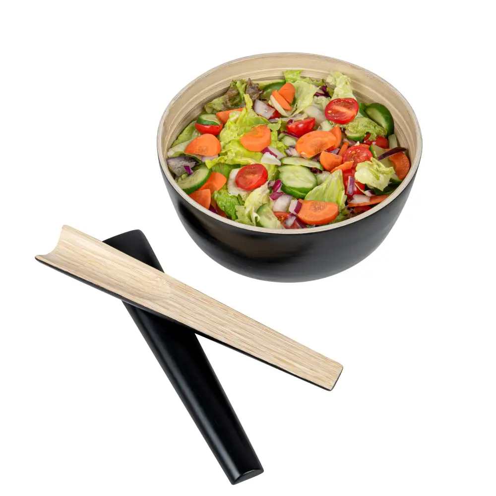 Traditional Spun Bamboo Salad Server