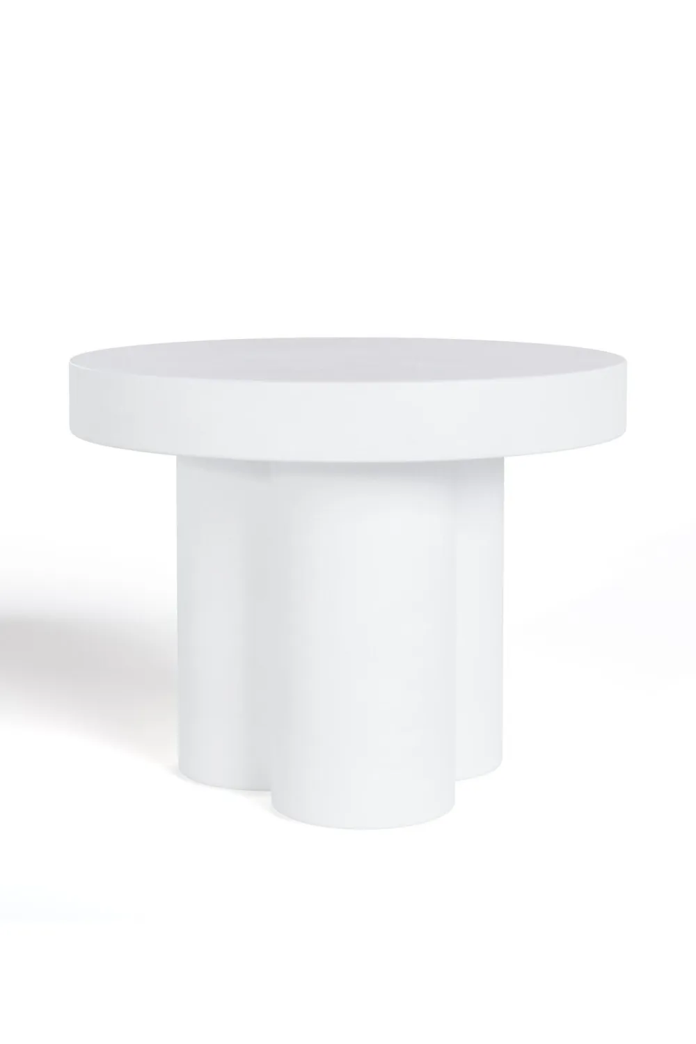 Sculptural Concrete Round Coffee Table