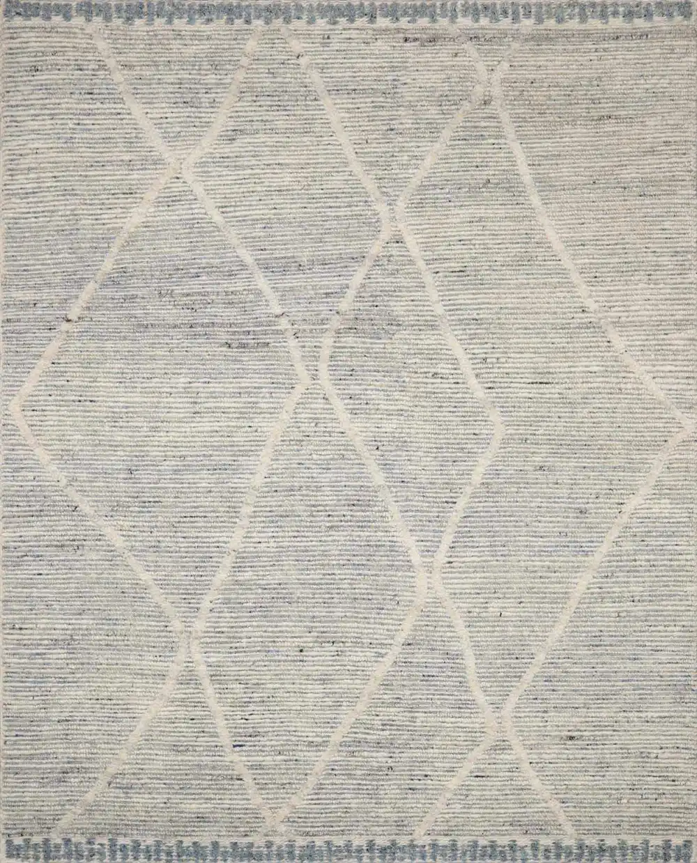 Clean-Lined Bohemian Wool Area Rug