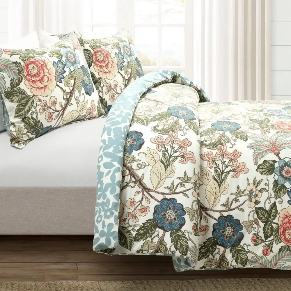 Relaxed Cotton Reversible Duvet Cover Bedding Set