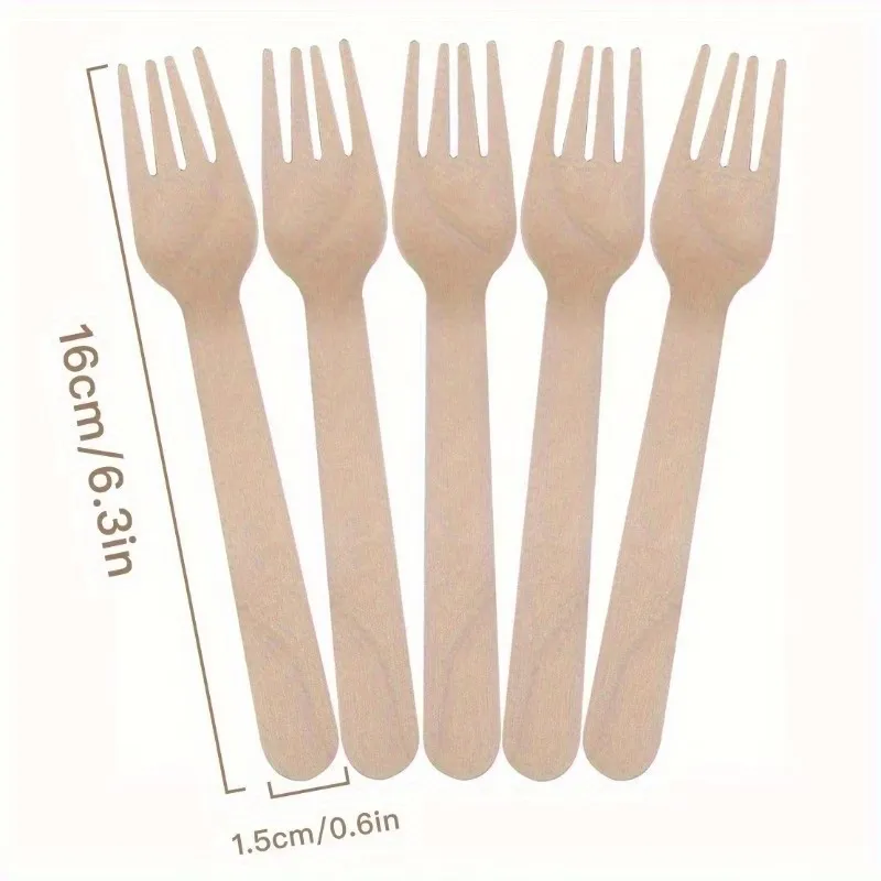 Eco Wooden Disposable Forks