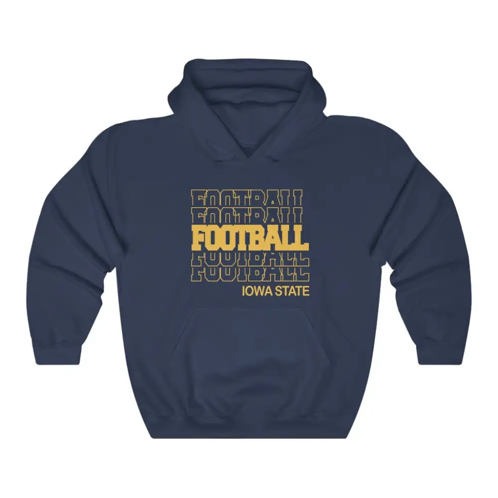 Football Stacked Letter Hoodie