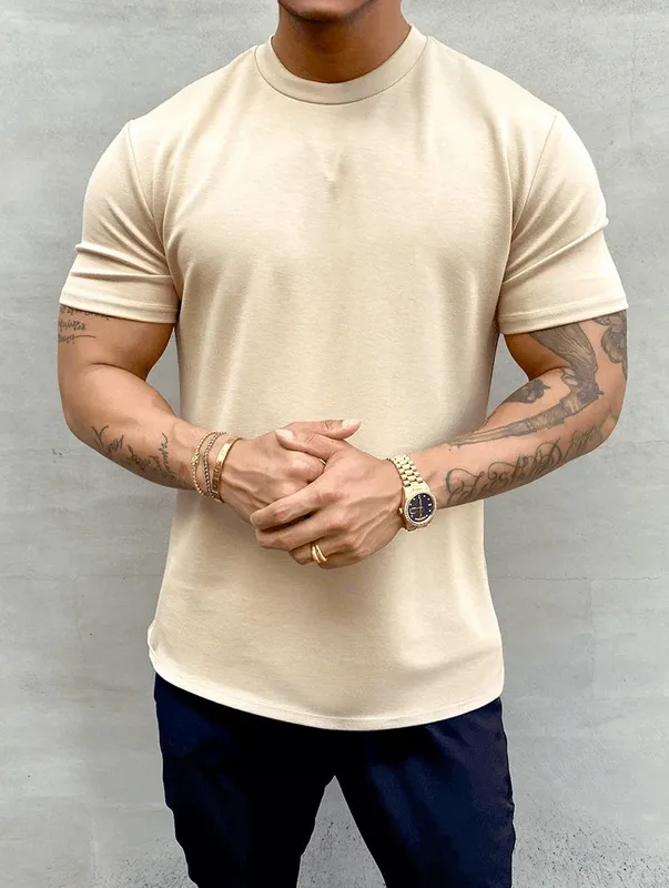 Khaki Clean Fit T-Shirt