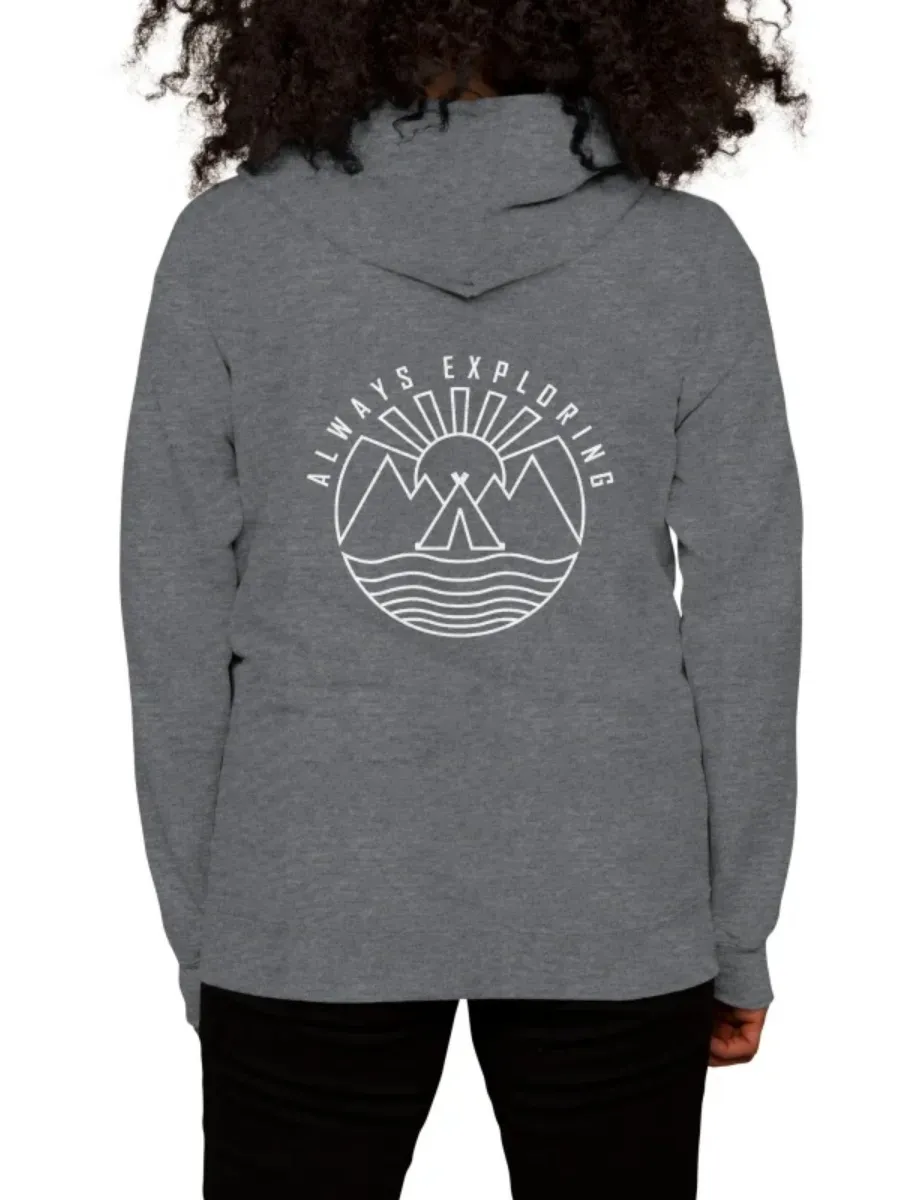 Minimalist Adventure Graphic Hoodie