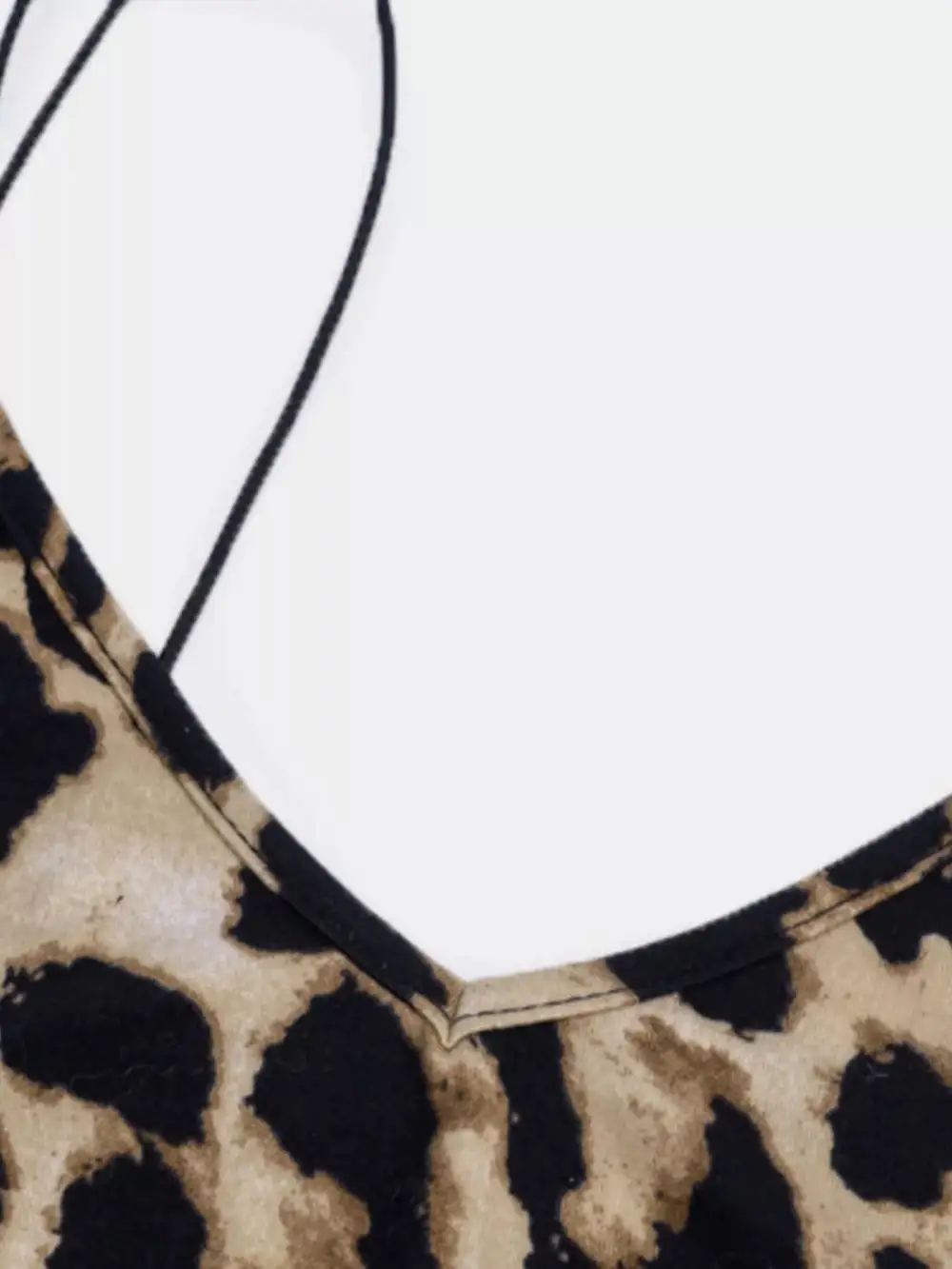 Spaghetti-Strap Leopard-Print Midi Dress