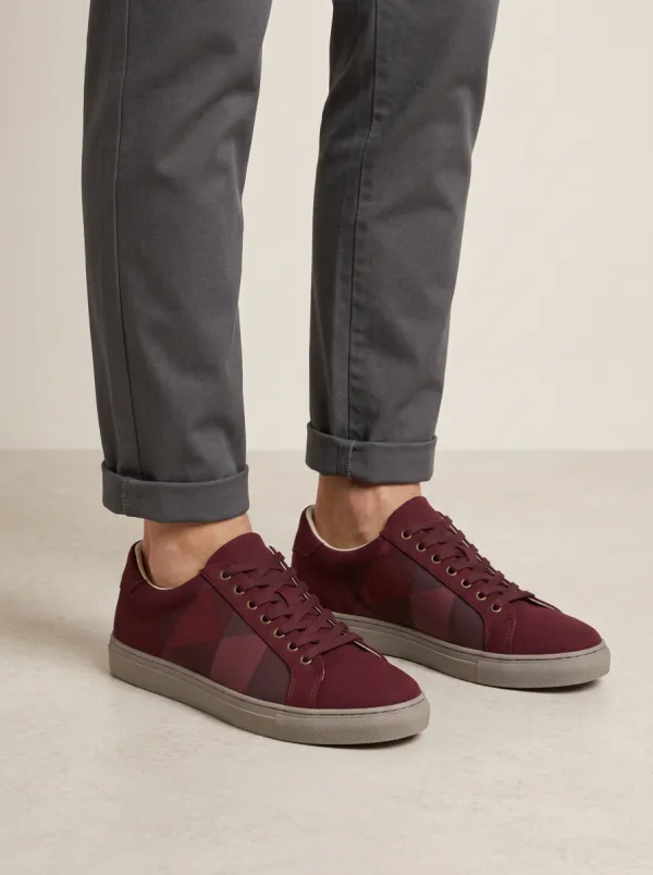 Unisex Geometric Pattern Printed Casual Shoes