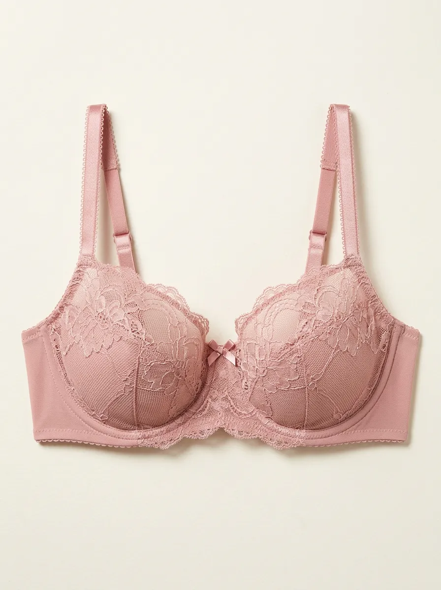 Essential Floral Lace Lace Look Women's Bra
