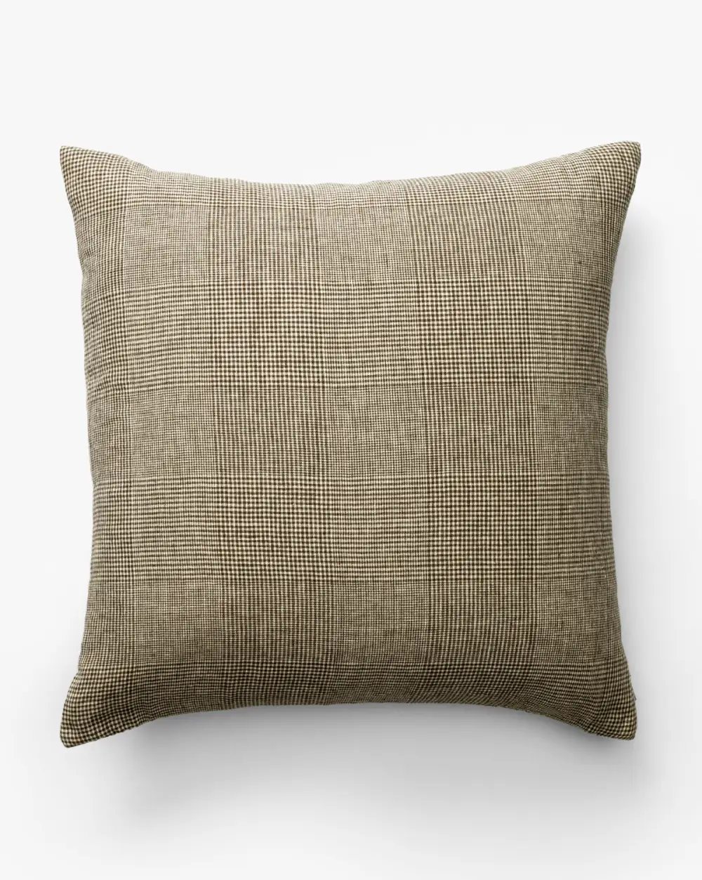 Houndstooth Linen Pillow Cover