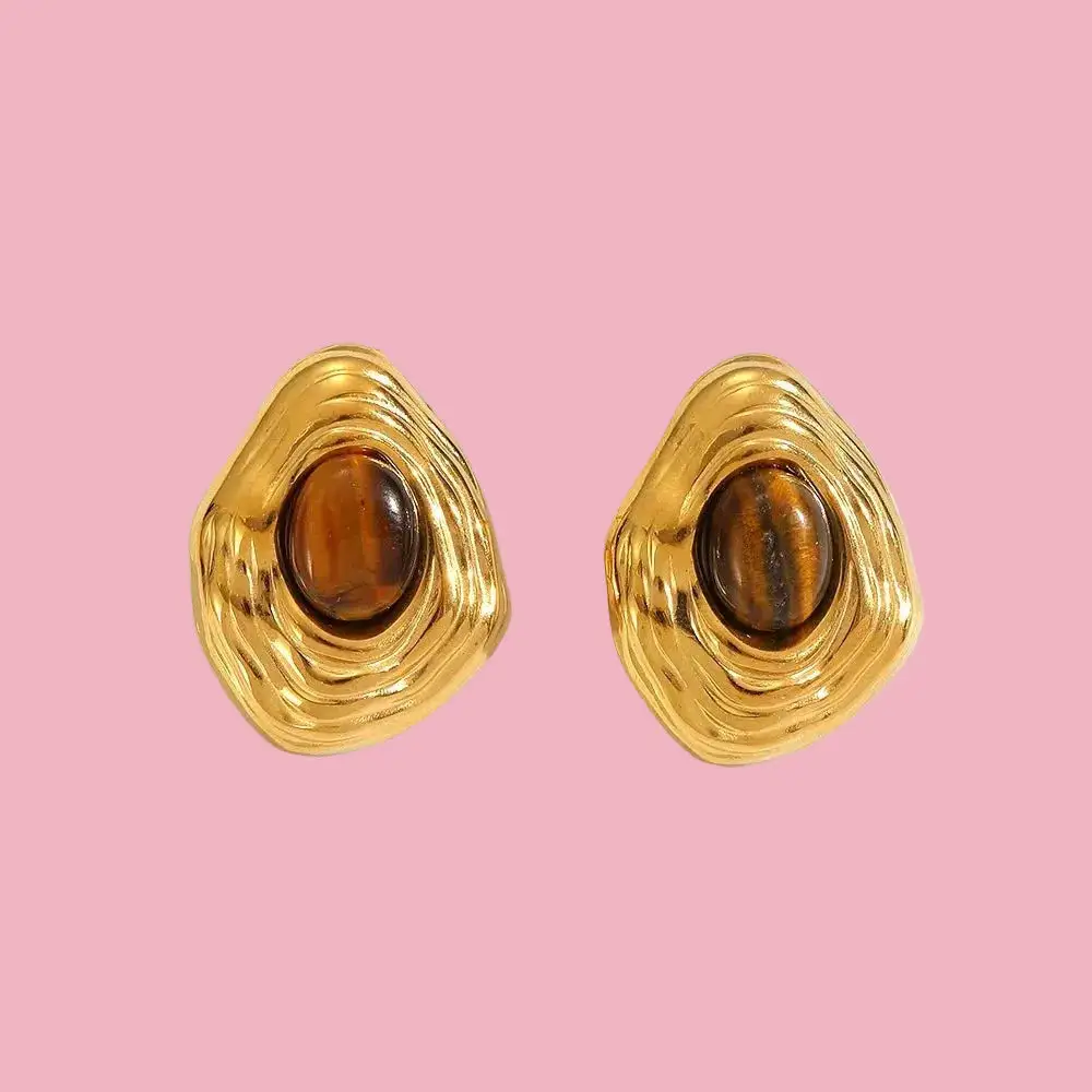 Wavy Tortoiseshell Earrings