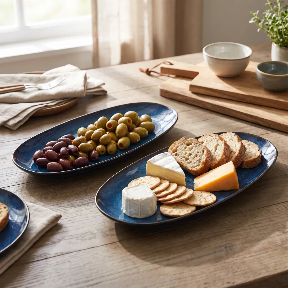 Kiln-glazed Serving Dishes