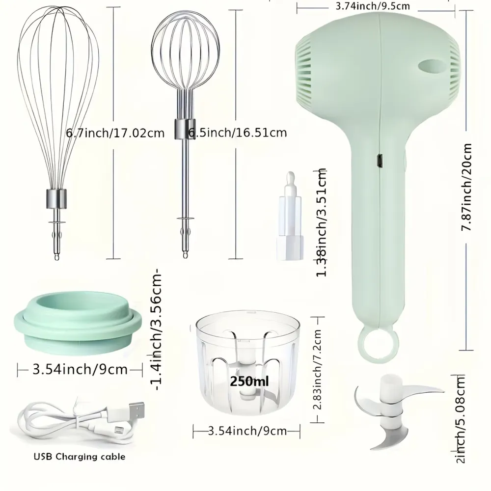 2-in-1 Electric Whisk & Chopper