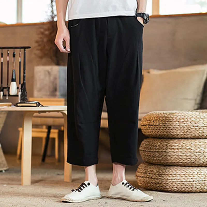 Drawstring Elastic Waist Pants