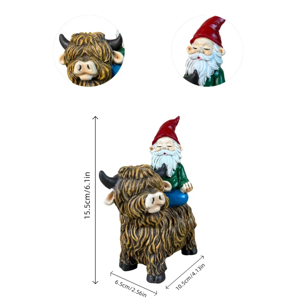 Yak Gnome Garden Decor