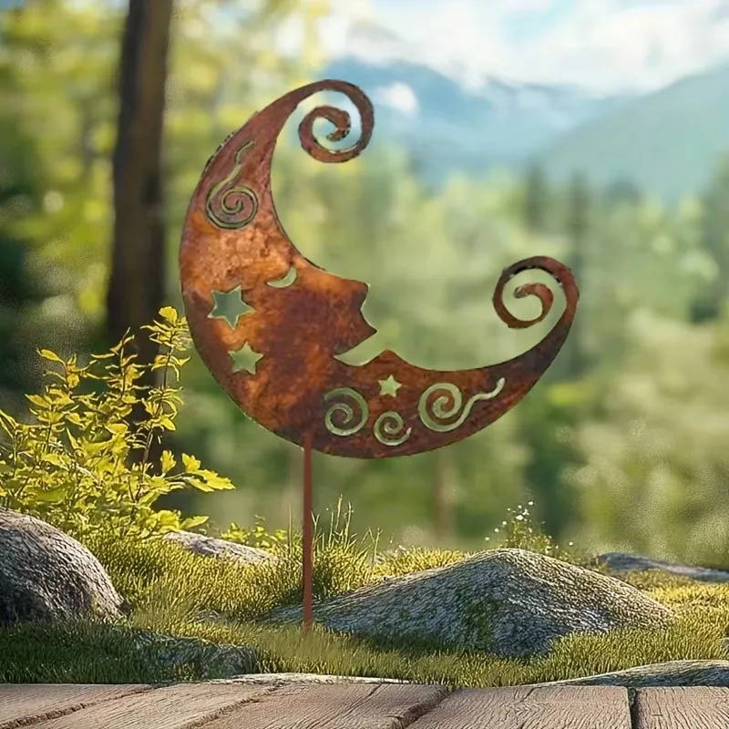 Boho Moon Lawn Stake