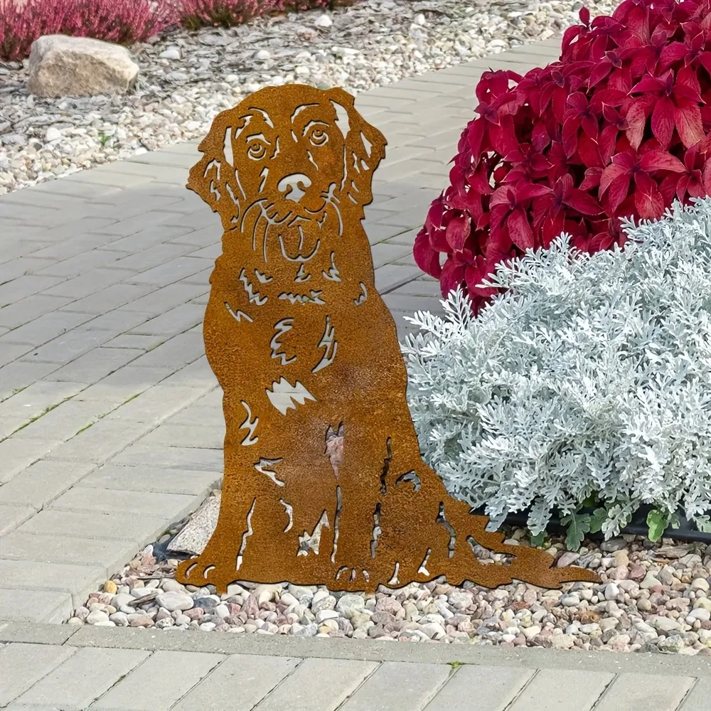 Dog Silhouette Garden Stake