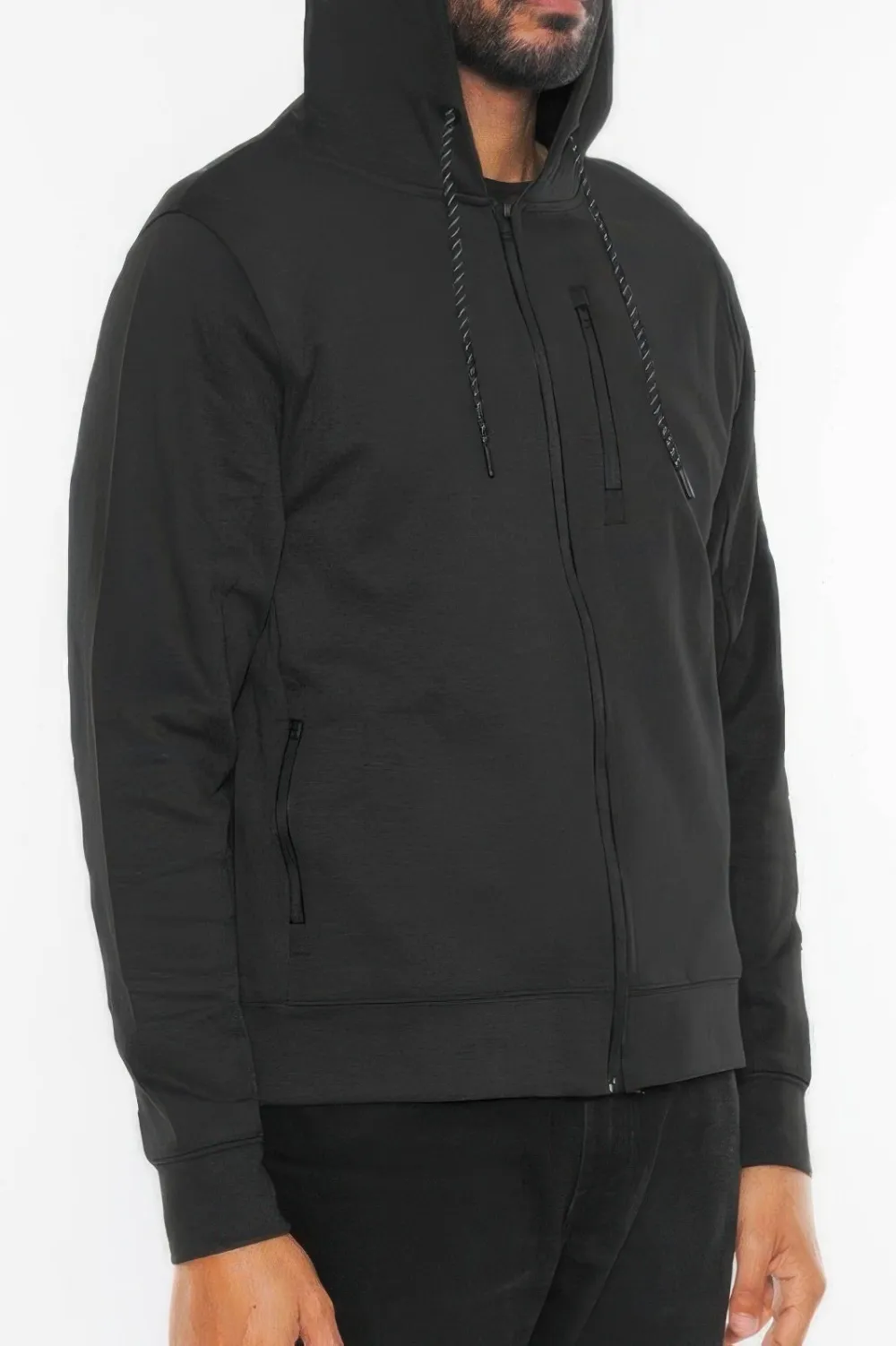 Heathered Full Zip Casual Jacket