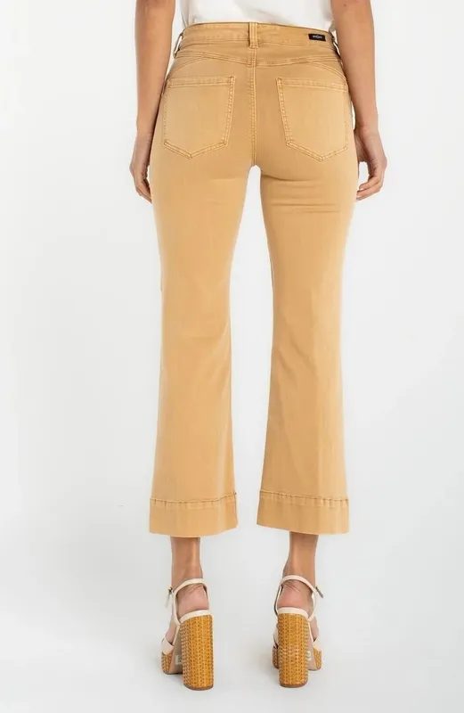 Cotton Button-Front Cropped Top