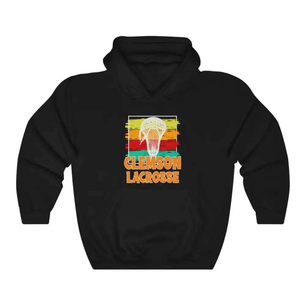 Brush Stroke Lacrosse Graphic Pullover Hoodie