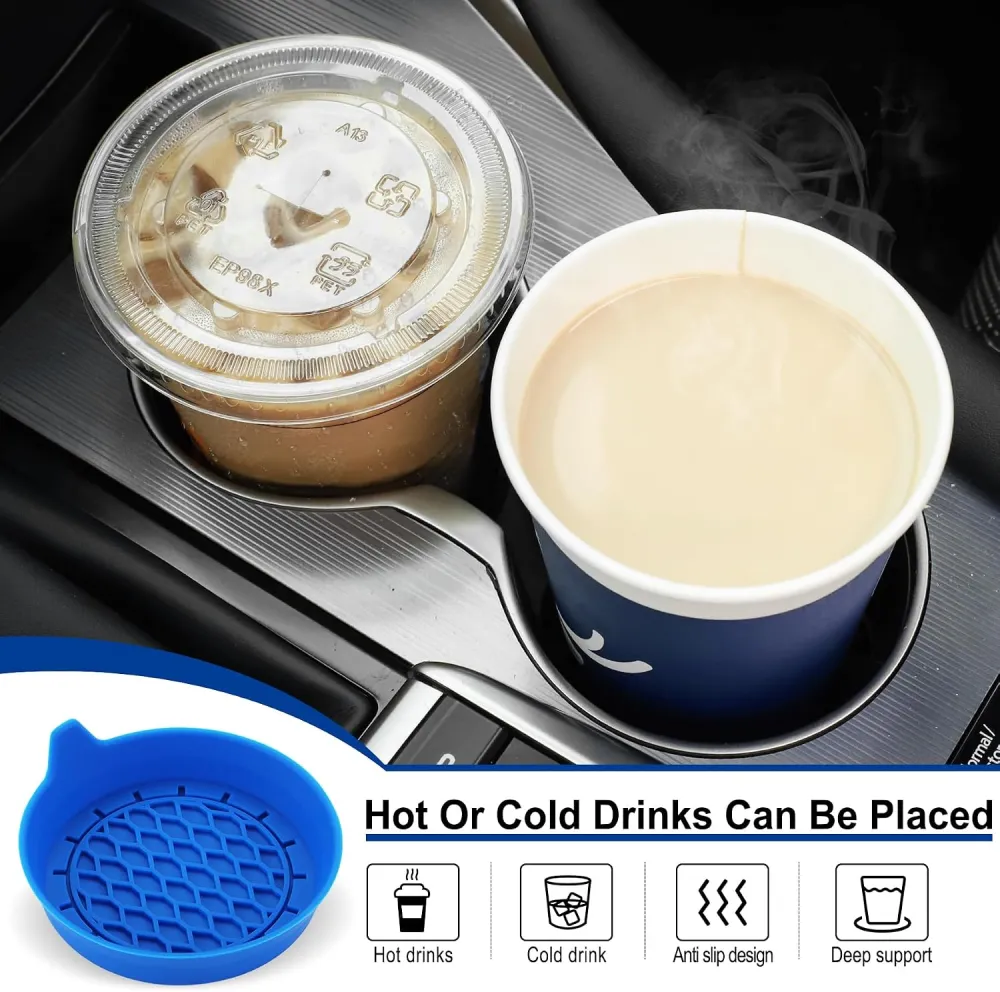 Non Slip Car Cup Holder Coaster Set