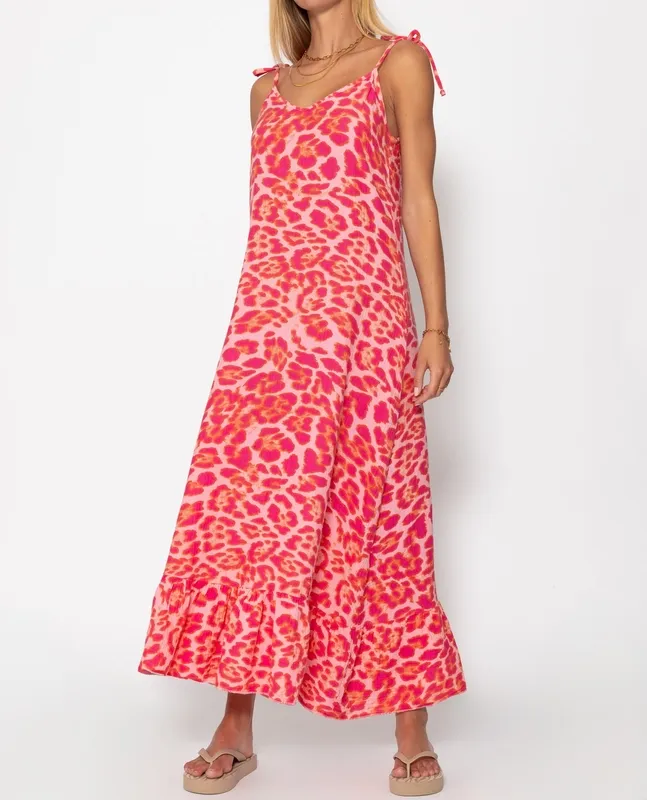Pink Animal Print Clean Dress