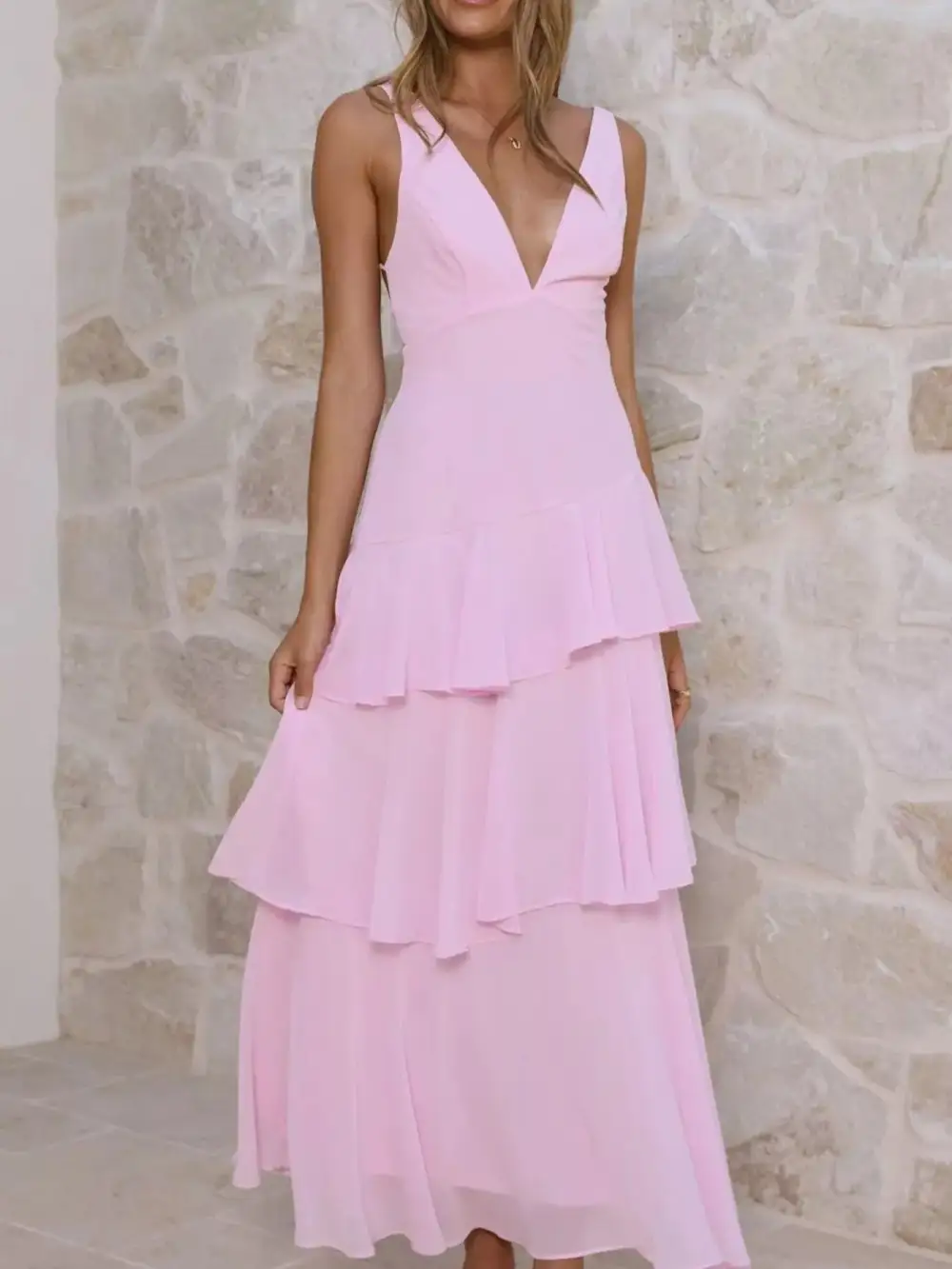 Classic Sleeveless Maxi Dress