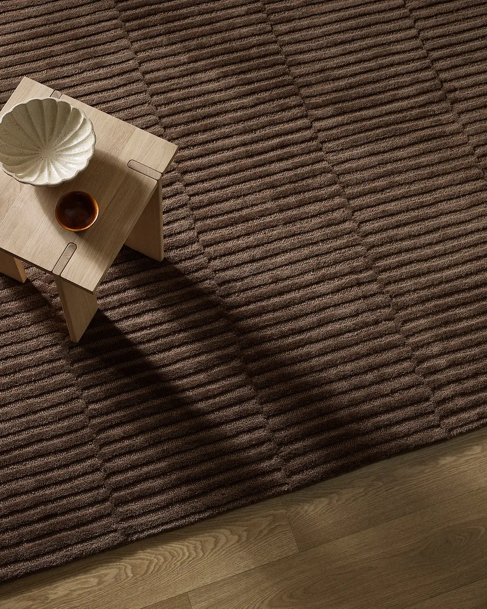 Wool Linear Contemporary Versatile Area Rug