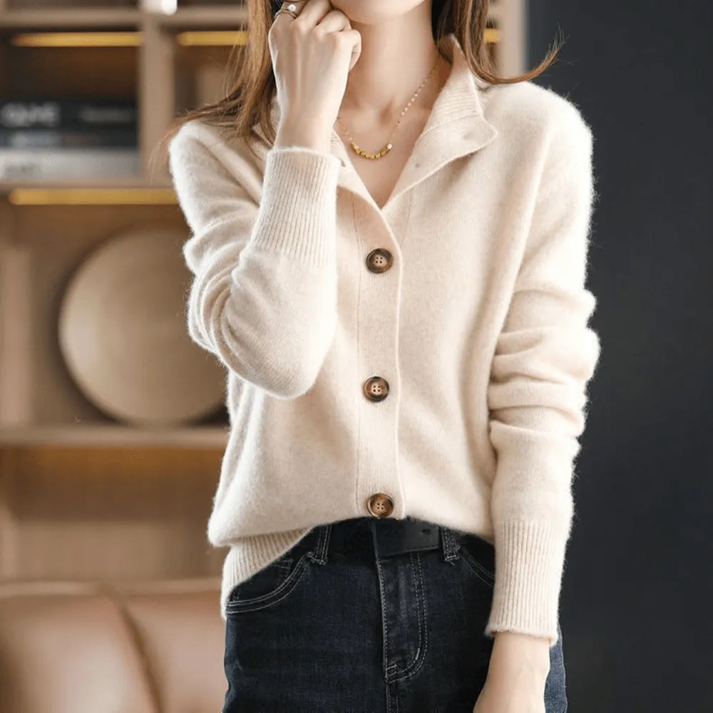 Cropped Cashmere Cardigan