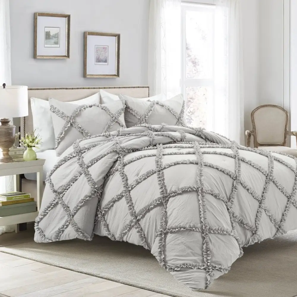 Classic Ruffled Comforter Bedding Set