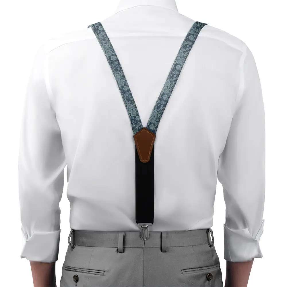Woodland Floral Pattern Suspenders