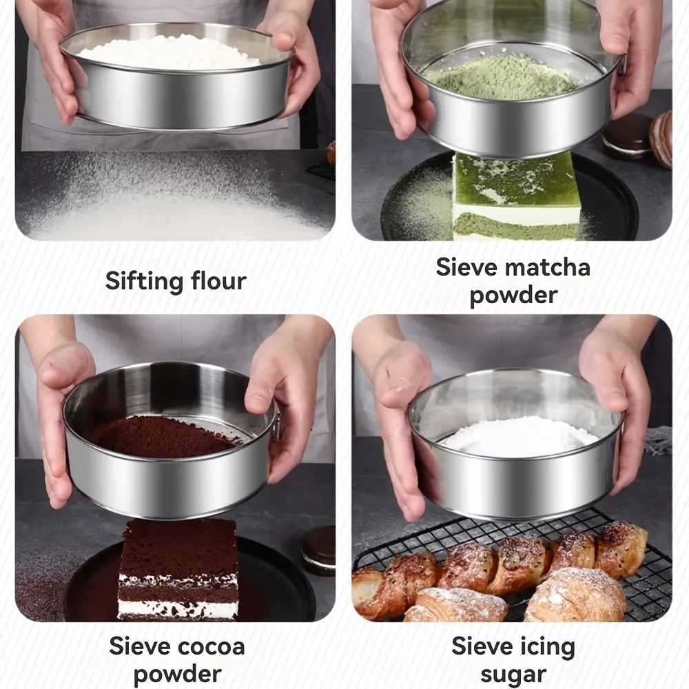 Multi-Use Kitchen Fine-Mesh Sifting Tool