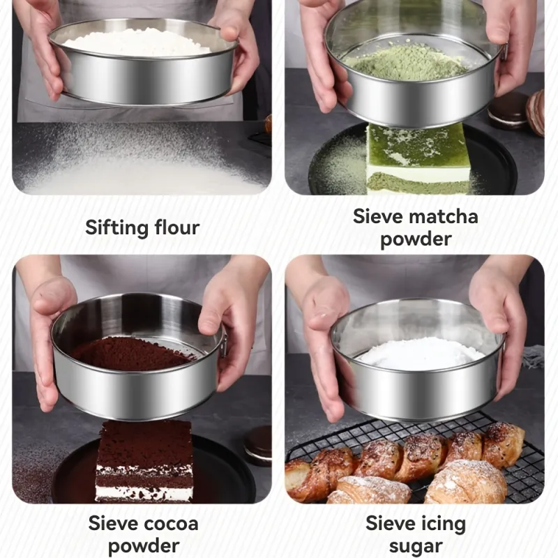 Multi-Use Kitchen Fine-Mesh Sifting Tool