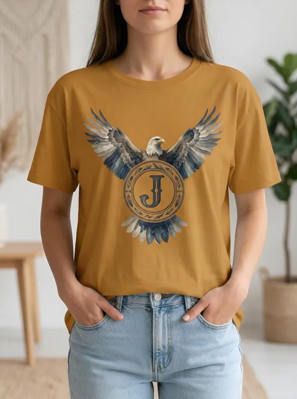 Women's Eagle Vintage Inspired Laurel Graphic T-Shirt
