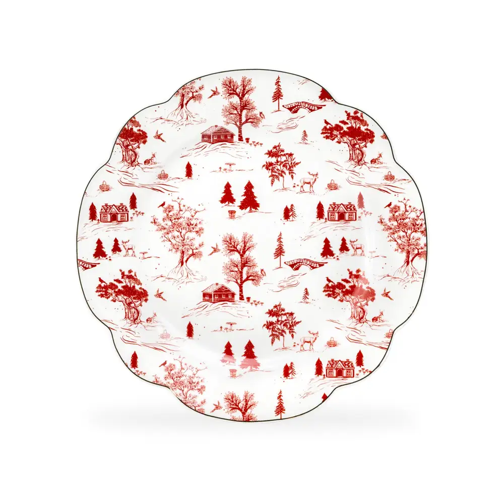 Village Porcelain Dessert Plate