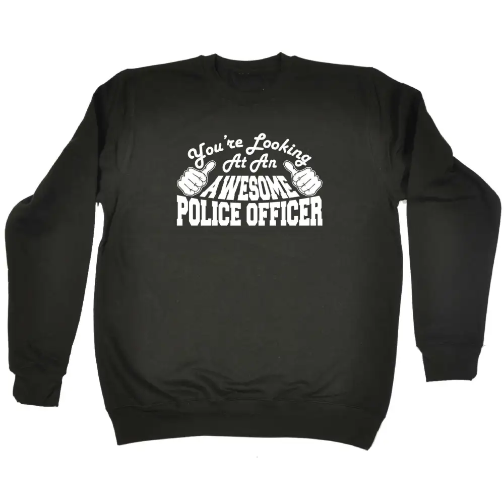 Police Officer Graphic Sweatshirt