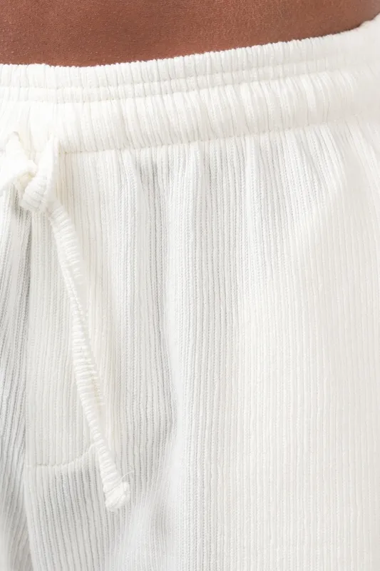 Textured Versatile Casual Shorts