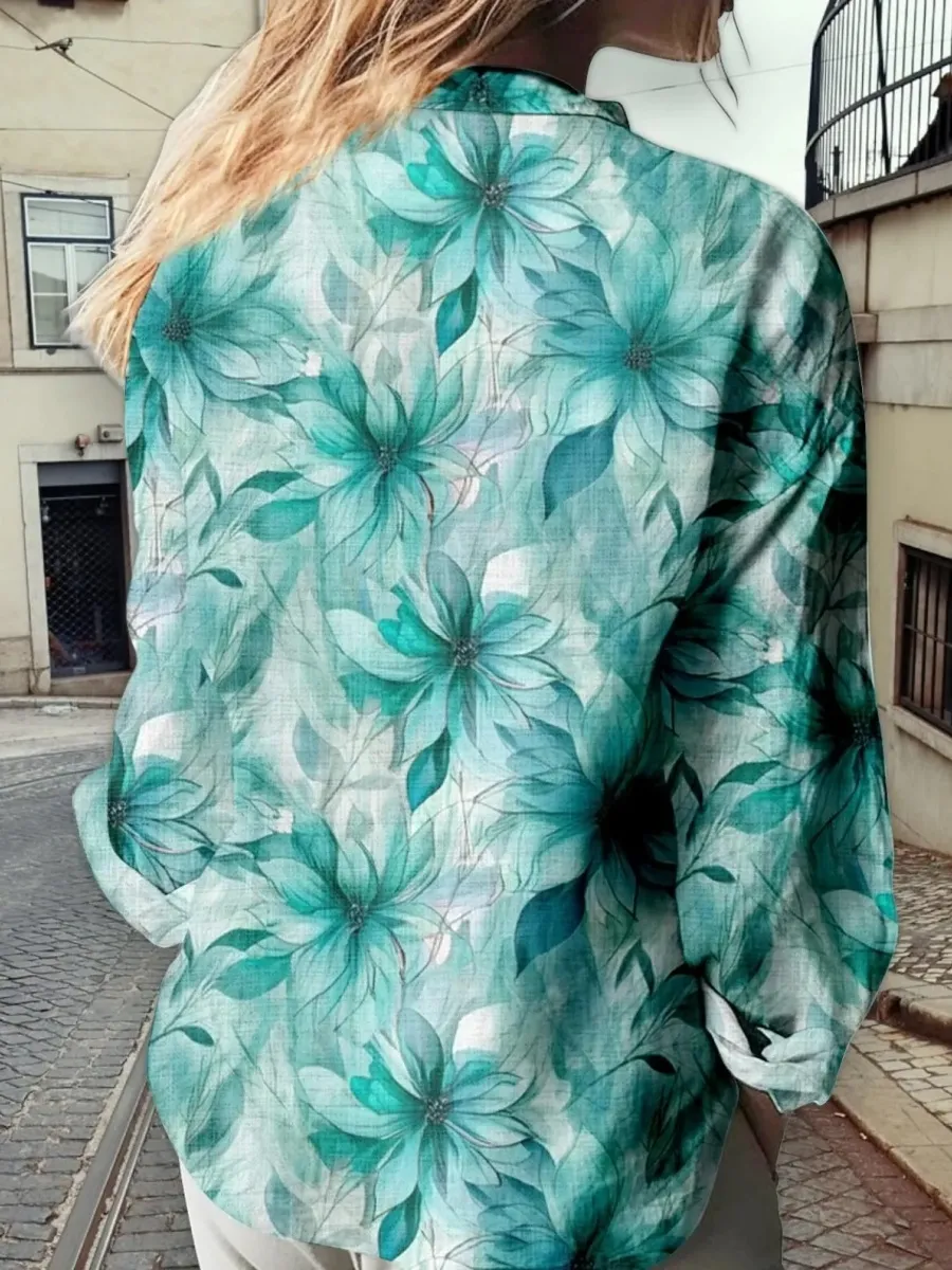 Boho Tropical Button Shirt