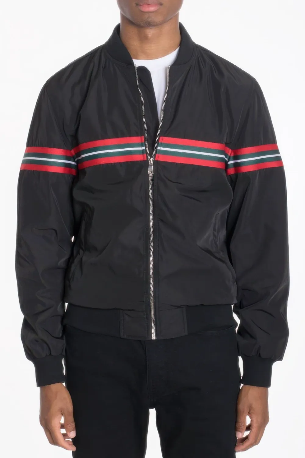 Woven Taped Bomber Jacket