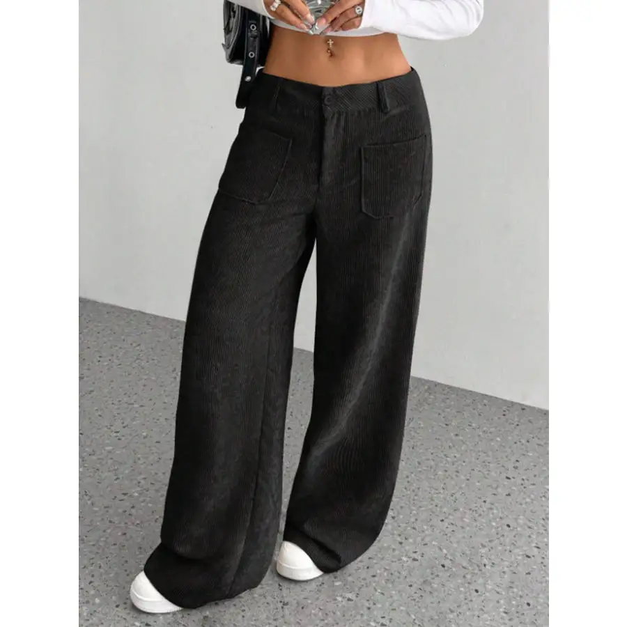 Wide Leg Pants with Pockets