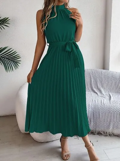 Pleated Casual Dress