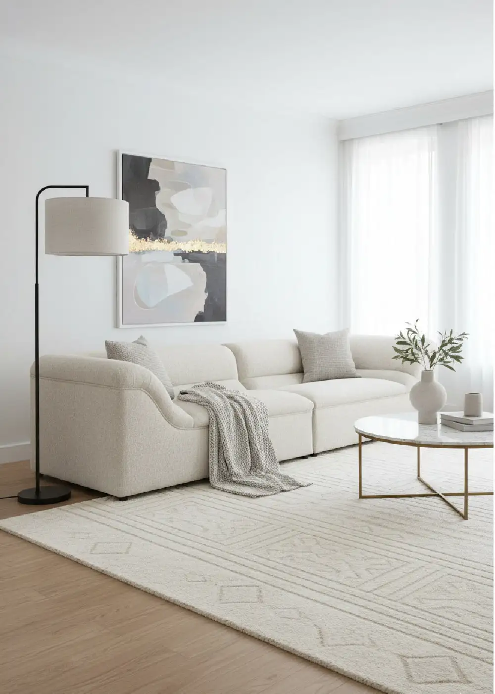 Statement Fabric Sofa