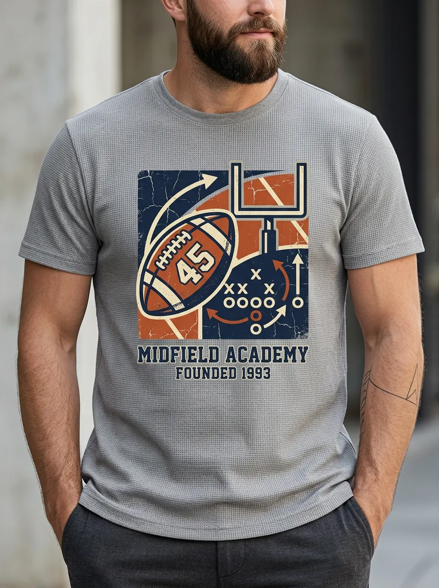 Men's Classic Gridiron Helmet Graphic T-Shirt