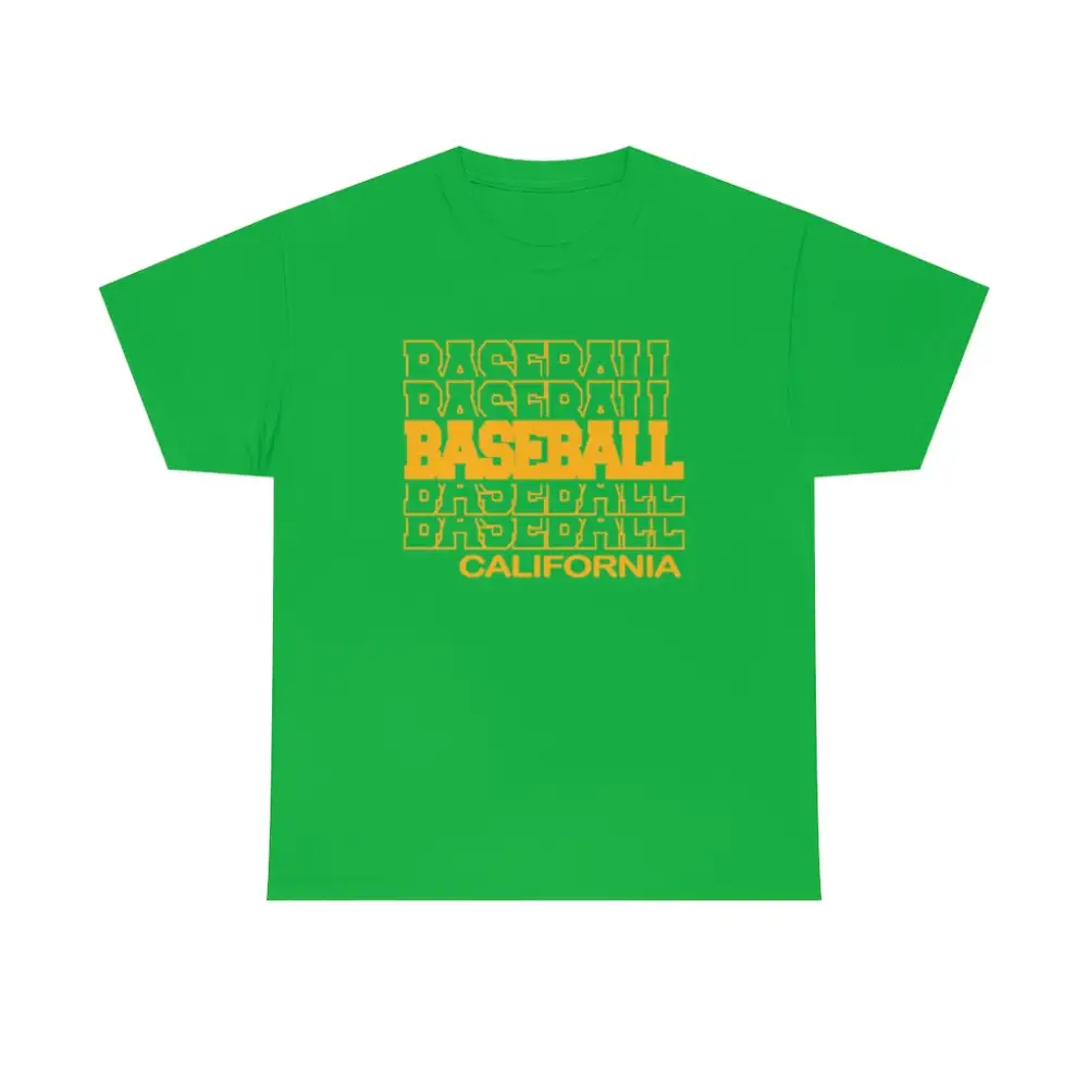 Baseball California in Modern Stacked Lettering T-Shirt