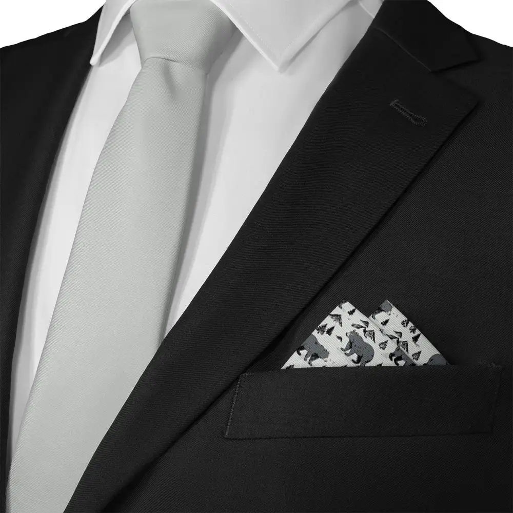Refined Formal Animal Motif Pocket Square